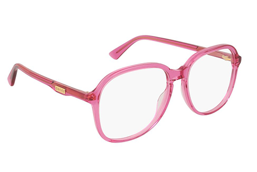 Gucci GG0259O 004-fuchsia-fuchsia-trans 55 Women’s Eyeglasses
