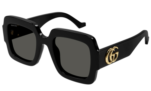 Gucci GG1547S 001 black black grey 50 Akiniai nuo saulės Moterims